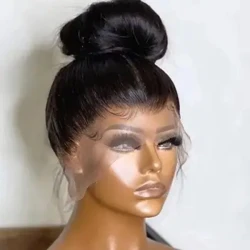 Parrucca piena del merletto 360 parrucca piena del merletto dei capelli umani pre pizzicata parrucche frontali del merletto diritte dell'osso Glueless parrucca frontale del merletto di Hd parrucche dei capelli umani per le donne