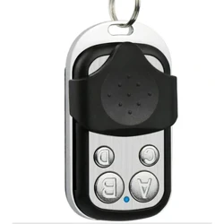 Porta de controle remoto 433mhz 4 canais uso controle remoto código fixo rolamento código chaveiros carro casa e garagem duplicador