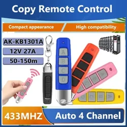 433/315 MHz telecomando codice di clonazione plastica 4 tasti duplicatore clone alimentato a batteria telecomando cancello del garage apriporta