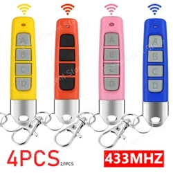 Mando a distancia inalámbrico para llave de coche, 4-1 unidad, 433MHZ, abridor de puerta de garaje, duplicador de código de clonación