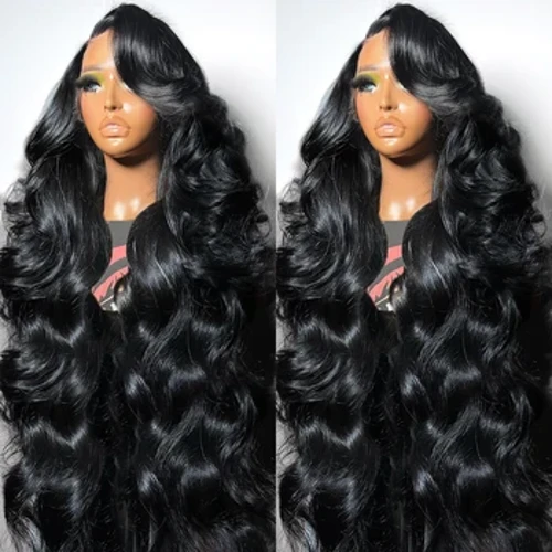 Dwysedd 250 13x6 13x4 HD Tryloyw Corff Ton Lace Wig Blaen Gwallt Dynol Brasil 30 40 42 Modfedd 360 Lace Wig Blaen Ar gyfer Merched