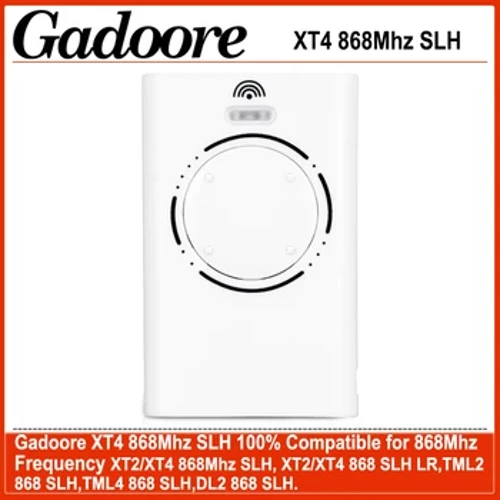 Điều khiển từ xa cửa nhà để xe Gadoore XT4 868 MHz SLH Tương thích với Tần số 868 MHz XT2 XT4 SLH, XT2 XT4 SLH LR Điều khiển từ xa nhà để xe