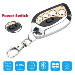 Bộ điều khiển từ xa tự động Duplicator Điều khiển 433MHZ Cửa nhà để xe Bộ điều khiển từ xa bằng kim loại cho Cửa nhà để xe ô tô Rèm điện