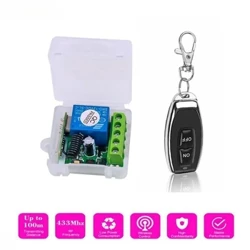 433 MHz Funkfernbedienung Schalter Relais DC 12 V 1CH Empfängermodul RF-Sender für LED-Tür Elektromagnetisches Schloss DIY