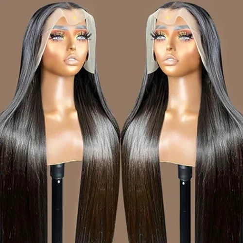 Osse brasiliane dritta per capelli umani parrucche 360 ​​parrucca frontale in pizzo trasparente per donne pizzo anteriore parrucche per capelli umani pre -pizzichizza parrucca