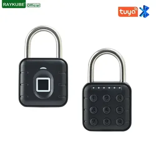 I-Electronic Lock Tuya I-Bluetooth Fingerprint Padlock Digital Luggage Lock APP Iphasiwedi Yesikhashana Ukude IP67 Decompression Toys