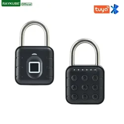Elektroniskā slēdzene Tuya Bluetooth pirkstu nospiedumu piekaramā digitālā bagāžas slēdzene APP pagaidu parole attālināti IP67 dekompresijas rotaļlietas