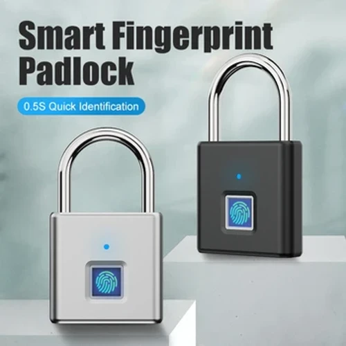 ʻO USB C Rechargeable Fingerprint Smart Padlock Keyless Door Lock Portable Fingerprint Laka no ka ʻeke ʻeke ʻeke ʻeke ʻeke kula haʻahaʻa kula.