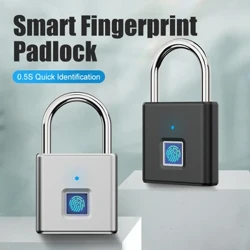 USB C zarýad berilýän barmak yzy Smart Padlock açarsyz gapy gulpy, sumka çekiji çemodan sport zaly üçin göçme barmak yzy gulpy