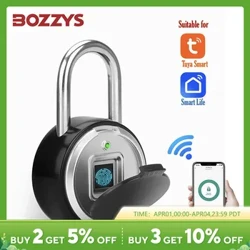 BOZZYS Tuya Fangerofdrock Sperrung Haushaltsschloss Mobile Fernbefehl Autorisatioun Bluetooth Spär Zinklegierung Elektronesch Sperrung Waasserdicht