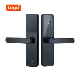 Tuya Fingerpirnt Password Smart Door Lock Цифрова клавиатура Електронна ключалка Карта Ключове Пръстов отпечатък Tuya Bluetooth Smart Lock Keyless