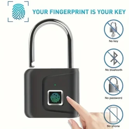 Smart Biometric Fingerprint Lock Keyless Anti-Theft Padlock Gym Locker Locker Sekolah Keamanan Kunci Pintu Elektronik