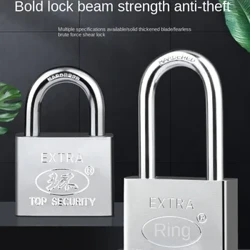 Lucchetto interamente in metallo Lucchetto a testa di lupo Serrature piccole Serrature per porte 30mm 40mm 50MM Non antiruggine Il nucleo della serratura include