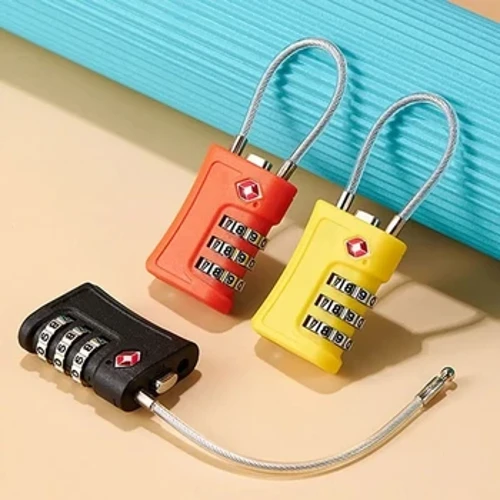 2023 New TSA Zollcode Spär fir Rees Gepäck Passwuert Verännerbar faarweg Spär Kontrast Faarf Portable Design Padlock