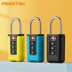 Khóa mã hải quan TSA cho hành lý du lịch Mật khẩu có thể thay đổi Khóa màu đen Thiết kế tương phản Ổ khóa kết hợp 3 chữ số