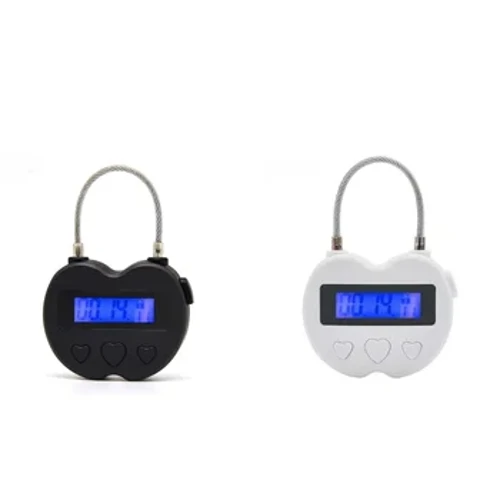 Slim waterdicht tijdslot LCD-display Timer Multifunctioneel reistasslot USB oplaadbaar tijdelijk timerhangslot