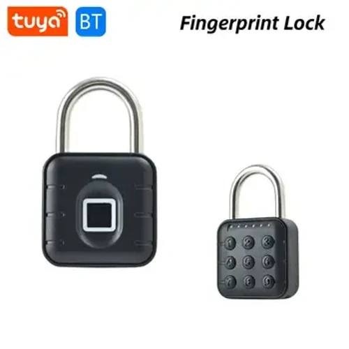 Sicherheitsschloss, intelligentes biometrisches Fingerabdruckschloss, Tuya-Türschloss, elektronisches Schlüsselloses, schnelles Entriegeln, Zifferncode-Vorhängeschloss, IP67, wasserdicht