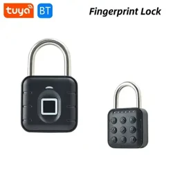 Blocco di sicurezza Blocco biometrico intelligente delle impronte digitali Blocco elettronico della porta Tuya Blocco rapido senza chiave Codice a cifre Lucchetto IP67 Impermeabile