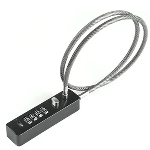 4 Zifferen Kombinatioun Kabel Sperr Reset Code fir Bike Locker Datei Cabinet Padlock Hardware Miwwelen Anti-Déifstall Lock