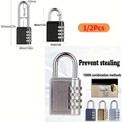 Kết Hợp Ổ Khóa 4 Vị Trí Hợp Kim Kẽm Ngoài Trời Chống Chịu Thời Tiết Móc Khóa An Toàn Có Thể Đặt Lại Khóa Kết Hợp Kim Loại