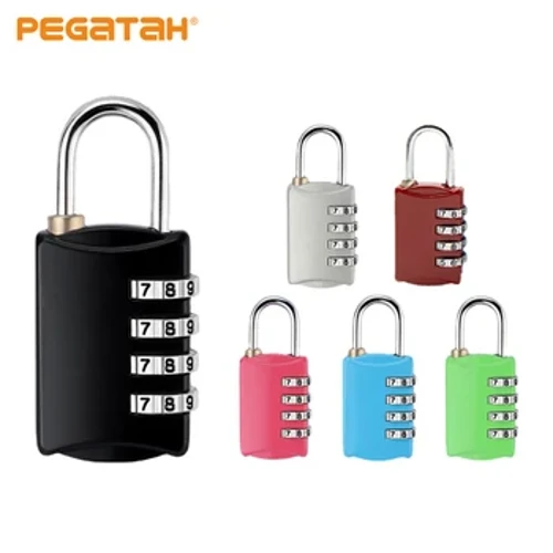 Mini lucchetto ripristinabile a 4 cifre del quadrante Codice Numero Password Lucchetto a combinazione Lucchetto di sicurezza da viaggio per lucchetto per bagagli Lucchetto per palestra