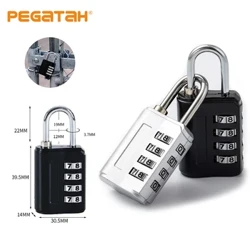 Lacăt cu combinație multifuncțional Blocare cu parolă cu 4 cifre Încuietoare cu cod de securitate TSA, impermeabilă, în aer liber