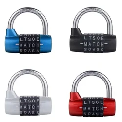 5-Dial Kombinatioun Hängschloss 5 Buschtawen Sperre Code Sperr grouss Gym Cabinet Schléissfach Sall Prop Padlock Wordlock Ziffer Hängslot