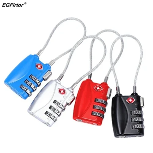 I-EGFirtor TSA Customs Code Lock I-Smart Electronic Lock Yokuhamba Iphasiwedi Yomthwalo Wokuhamba