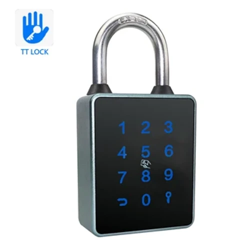 TUYA/TTLOCK APP Fingerprint Lock Keyless Fingerprint Padlock Aluminum Alloy IP65 Waterproof for Cabinet Backpack