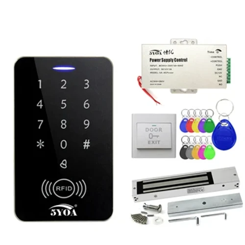 Sistem Kontrol Akses Aman Elektronik Gate Opener Home Garasi Set Digital Eletric Magnetic RFID Smart Door Lock Kit