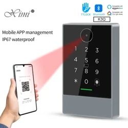 TTlock स्मार्ट फ़ोन ऐप QR कोड 13.56Mhz Rfid डोर एक्सेस कंट्रोल सिस्टम डोर किट Ip67 वाटरप्रूफ रीडर Nfc G2 गेटवे