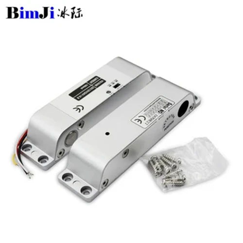 Listrik Drop Bolt Lock DC12V kanthi Adjustable Time Delay Gagal Mode Aman kanggo Kontrol Akses Kunci Mortise Elektronik