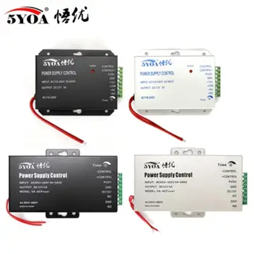 DC 12V Система за контрол на достъпа до врата Захранване с превключвател 3A 5A / AC 110~260V RFID Система за контрол на достъпа с пръстов отпечатък