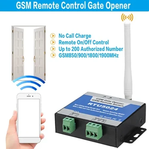 RTU5024 GSM Access Control Kits 850/900/1800/1900MHz Wireless Gate Control Relais mat Antenne 4G US/EU Plug Home Security Device