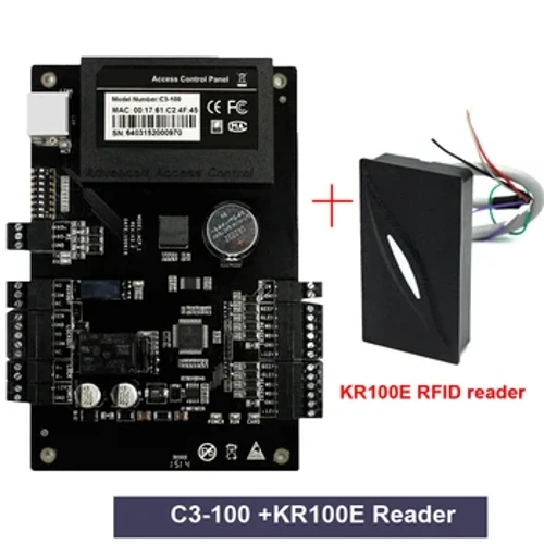 KR100E C3 TCP/IP Kontrollpanel Door-Access Sécherheetsléisungen Kommunikatioun Advanced Access Control Wiegand 26 Reader Kit