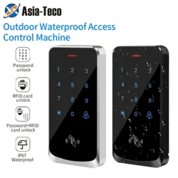 Clavier de contrôle d'accès RFID étanche IP67, 125KHz, contrôleur d'accès à écran tactile, système de verrouillage de porte électronique intelligent, lecteur Wiegand