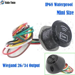 IP65 Αδιάβροχη κεφαλή ανάγνωσης 125Khz 13,56Mhz 9-15V RFID Proximity Reader Access Control System Wiegand 26 34