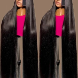 Pre Cut No Glue 6X5 13x4 Glueless Wig Mënsch Hoer Ready to Wear Straight 13x6 360 Spëtzefront Frontal Perücke Fir Fraen Mënsch Hoer Prepluck