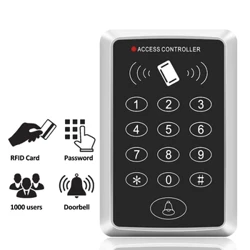 125KHz RFID-åtkomstkontrolltangentbord EM-kortläsare Dörråtkomstkontrollsystem Dörrlåsöppnare Tangentbordssystem