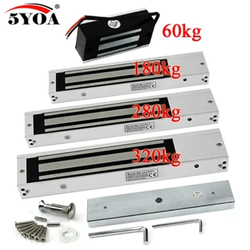 Serrure de porte électronique, ouvre-porte magnétique électrique, Force de maintien par aspiration, électromagnétique pour système de contrôle d'accès divers