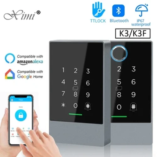 TTlock Smart Telefon Programma Dolandyryşy 13.56Mhz Rfid Gapy Giriş Dolandyryş Ulgamy Gapy Kit Ip67 Suw geçirmeýän okyjy Nfc G2 şlýuzy