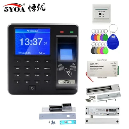 Sidik Jari Sistem Kontrol Akses RFID Smart Door Lock Kit Elektronik Gate Opener Home Digital Set Listrik Magnetik Biometrik