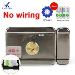 Ayikho i-Wiring Swipe Card Door Lock 1000Users Capacity Suit for 7-70mm Wooden Door Metal Metal Door Iron Door Access Control System