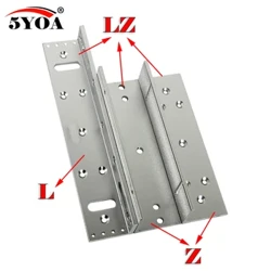180/280/350/500 kg Z&L-fäste Magnetiskt elektromagnetiskt lås LZ 350lbs Inåtgående dörr med trädörr i metall Access Control System