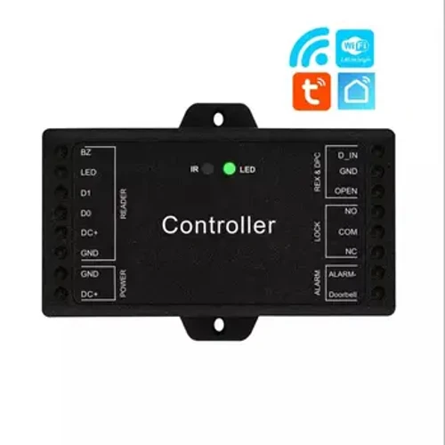 DC 12 V Tuya WLAN-Fernbedienung Sboard Mini-Größe Einzeltür Zugangskontrollplatine Controller Wiegand 26~44 Bit Eingang 1000 Benutzer