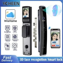 3d aceüz tanamak Barmak yzy Suw geçirmeýän akylly gapy gulpy Wifi uzakdaky surat dolandyryşy, programma açary Nfc kart Rfid bilen açmak