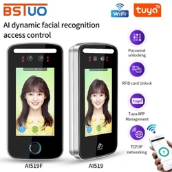 Wifi Tuya Nhận Dạng Khuôn Mặt Kiểm Soát Truy Cập Năng Động Nhận Diện Khuôn Mặt Khóa Cửa Mặt Máy Chấm Công Phần Mềm Miễn Phí TCP / IP USB