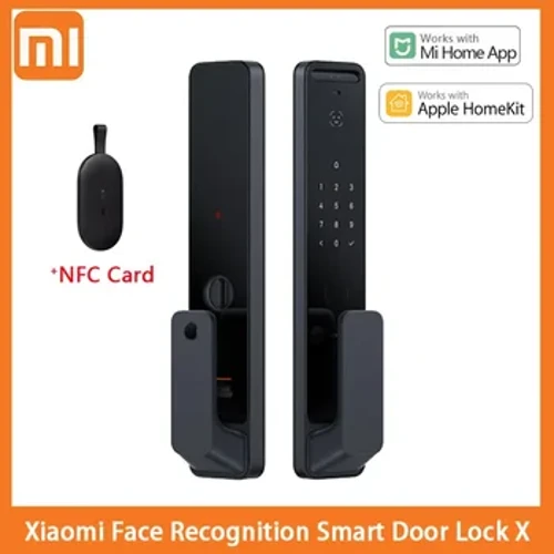 Xiaomi Smart Door Lock X 3D Recunoaștere facială cu cameră Bluetooth Amprentă digitală NFC Deblocare Funcționează pentru MiHome APP Apple Homekit Lock