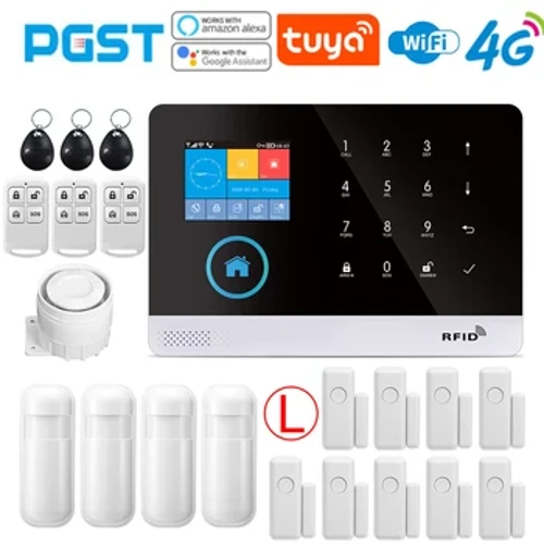 PGST-103 4G Home WiFi Smart Alarm System, Mea Fa'asaogalemu Uelese Fale, Pulea e le Smart Life Application, galue ma le atamai.