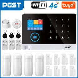 PGST 103 2,4-calowy ekran 4G 2G WIFI GSM Domowy bułgarski System bezpieczeństwa dla domu 433 MHz Kontrola aplikacji Karta RFID z ruchem PIR